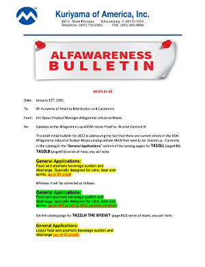 Alfagomma Industrial Rubber Hoses Catalog
