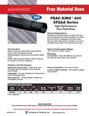 Alfagomma 6F2AA Frac King hose