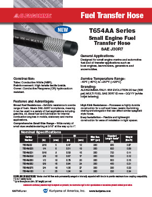 Alfagomma T654AA Multi-Fuel Transfer hose