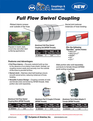 KOA Couplings Full Flow Swivel Couplings