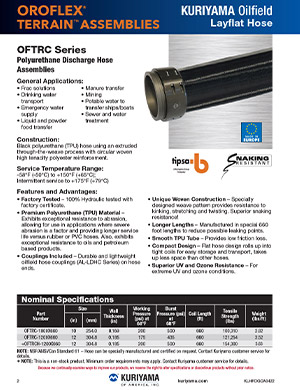 Oroflex OFTRC Assembly Flyer