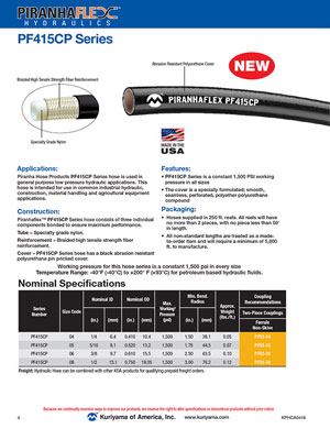 Piranhaflex PF415CP flyer