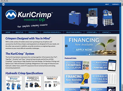 KuriCrimp website