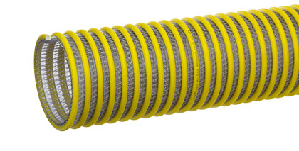 Kuriyama Tiger Yellow 3 in EPDM Suction Hose w/Pin Lug Couplings 20ft 